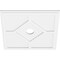 Ekena Millwork Embry Architectural Grade PVC Contemporary Ceiling Medallion, 22"OD x 3"ID x 7 1/2"C x 1"P CMP22EY-03000 - alternate 2